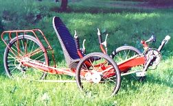 Лежачий трехколесный велосипед - «Berkut-ART»