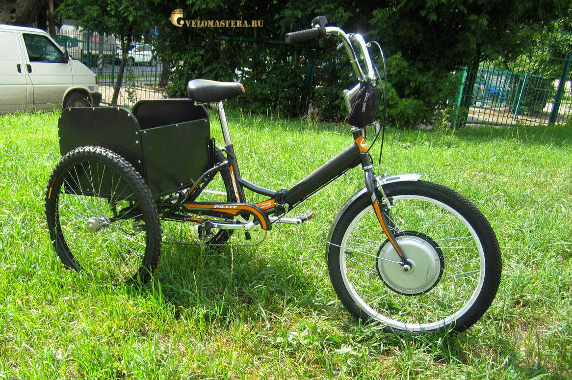 Электро  Трехколесный велосипед (трицикл) - 24  дюймов 48V 600-750W